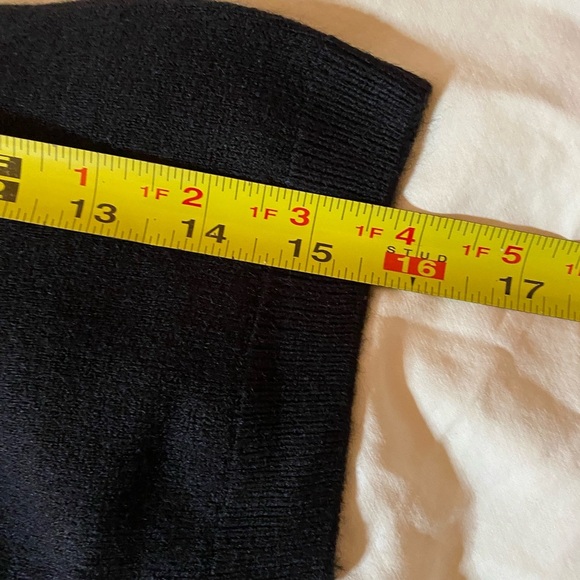 ALIA Petites Black Super Soft cableknit Sweater LARGE - Picture 8 of 9